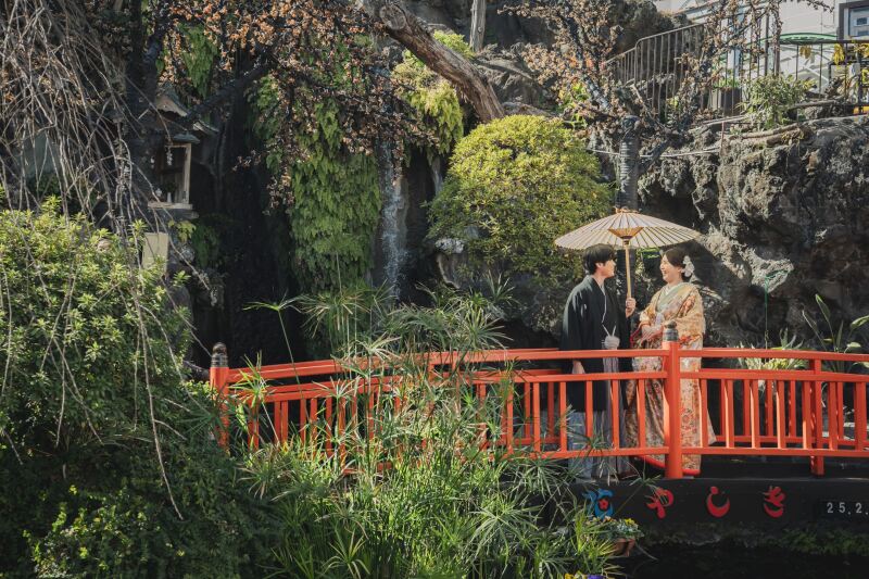 庭園風のショット