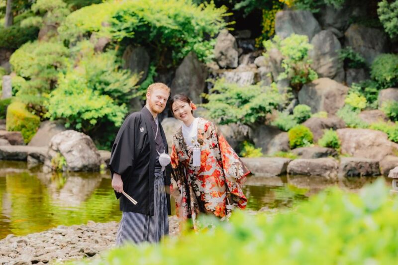 ≪池泉回遊式の日本庭園≫