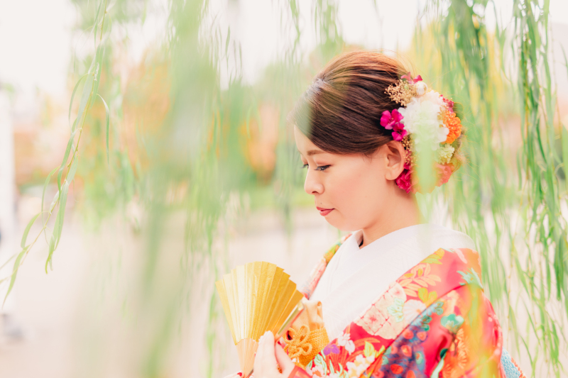 幻想的な新婦様ソロショット♡