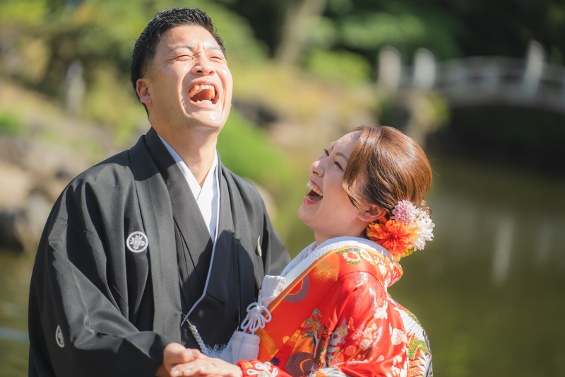 暑すぎて思わず笑顔☺