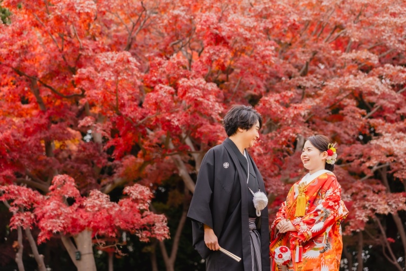 真っ赤な紅葉＊