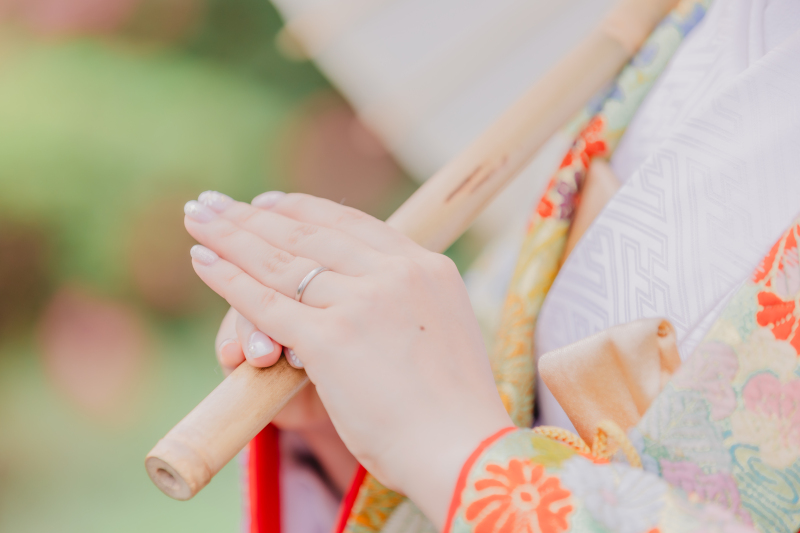 結婚指輪の寄りショット☆彡