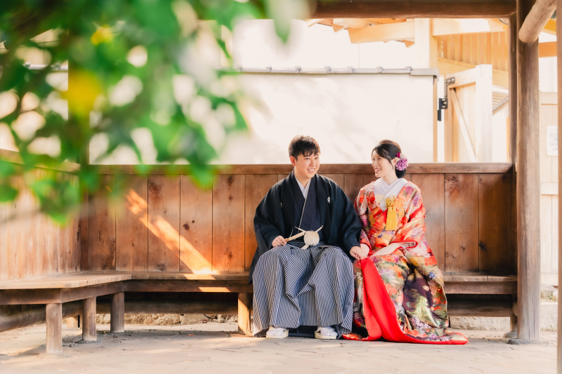 東屋にてちょっと休憩