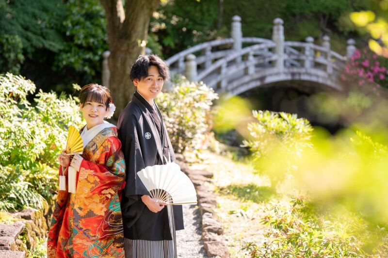 5/14撮影:旧安田庭園で前撮り撮影♡