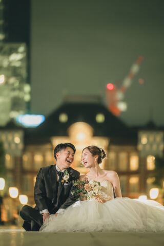 華雅苑　浅草橋本店 _【洋装フォト】東京駅ナイト・花やしき