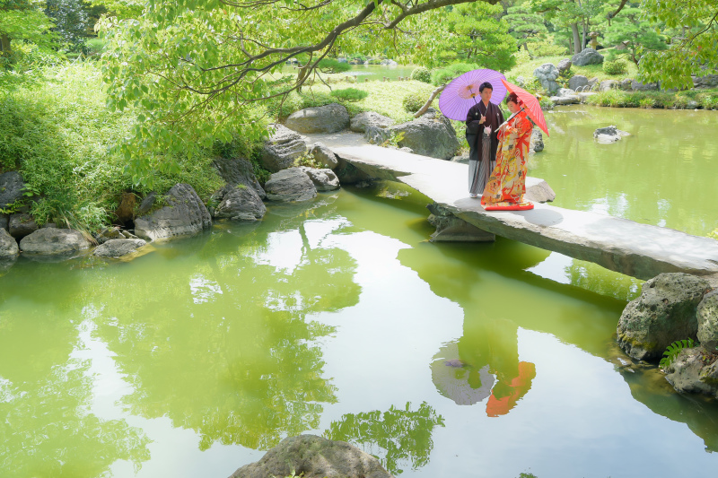 華雅苑　浅草橋本店 _庭園で撮影できる