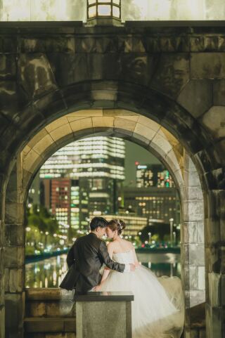 華雅苑　浅草橋本店 _【洋装フォト】東京駅ナイト・花やしき