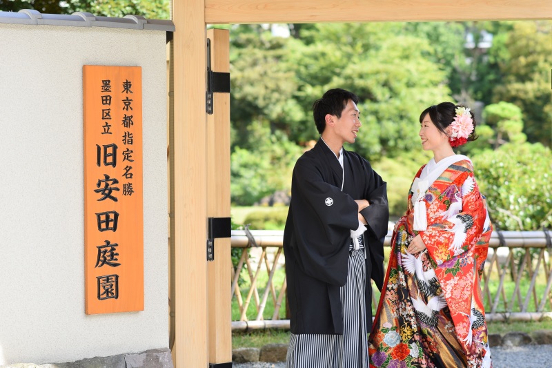 華雅苑　浅草橋本店 _庭園で撮影できる