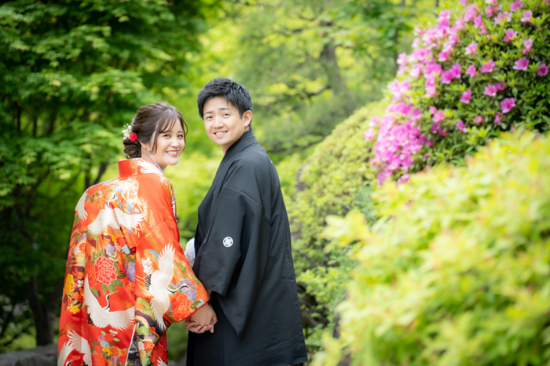 華雅苑　浅草橋本店 _庭園で撮影できる