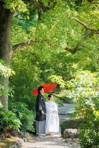 華雅苑　浅草橋店 _和装&times;ドレス（庭園＋葛西臨海公園）