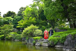 華雅苑　浅草橋店 _和装&times;ドレス（庭園＋葛西臨海公園）