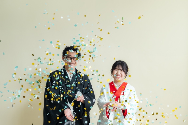 【平日95,000円】スタジオ和洋弐点プラン*データ120枚+お好きな衣装2着+新婦ヘア&メイク付き