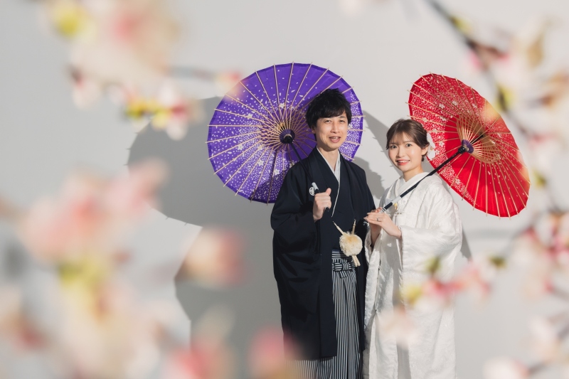 【3/26～4/10】さくらと撮れる✨花畑記念庭園＋スタジオ♡『弐点プラン』　和装2着／データ230枚納品
