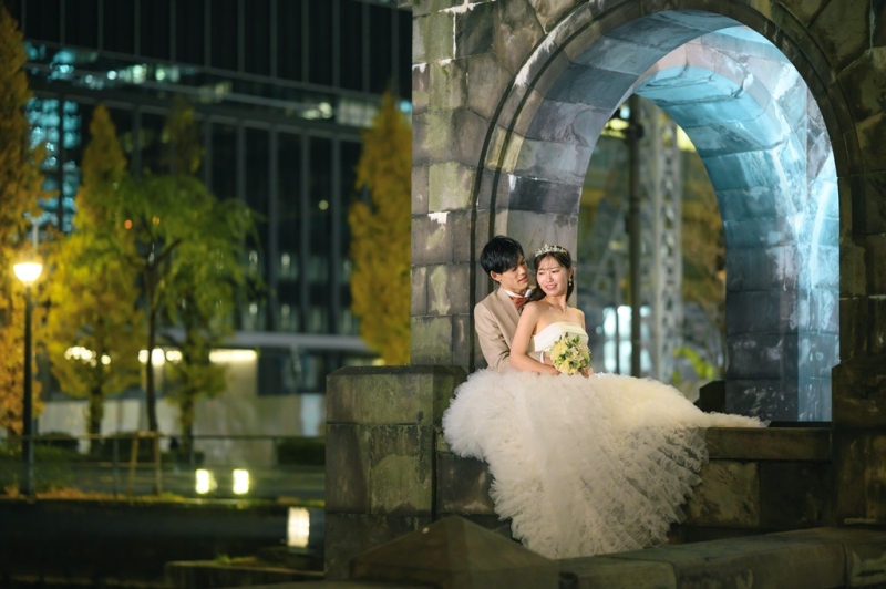 【5月限定50カットプラス】ロケ&times;スタ和洋プラン✨スタジオ（和）&times;東京駅ナイト（洋）和洋各1着／データ150枚／新婦ヘアメイク込