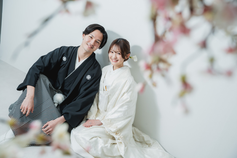 河津桜プラン✿【2/24~3/10までの平日限定】河津桜+スタジオでの撮影♡『弐点プラン』 和装2着/データ230枚納品