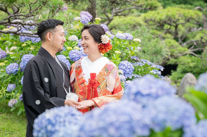 【6月限定】5大特典付き！紫陽花キャンペーン✨清澄庭園で撮影♡『壱点プラン』　和装1着／データ130枚納品
