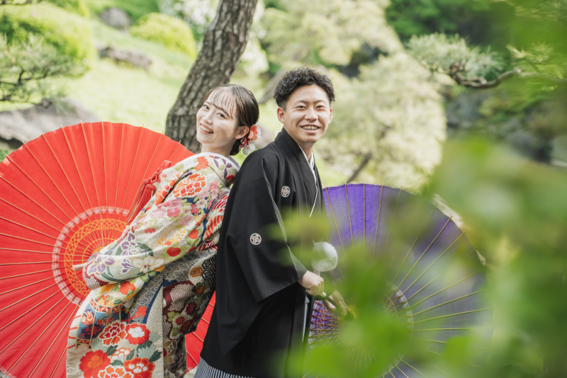 7/1~8/16≪和洋3着プレミアムプラン✨≫旧安田庭園(和)×スタジオ(和)×東京駅ナイト(洋)新婦衣装3着/データ260枚