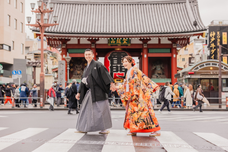【4/6～5/10平日限定】新緑CP・ウェルカムボード付き✨浅草＋東京駅♡『和洋弐点プラン』衣装各２着／データ210枚納品