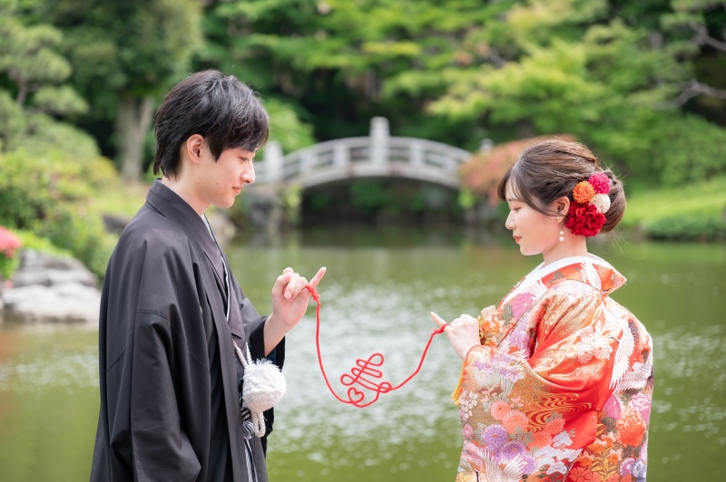 【4/6～5/10平日限定】新緑CP・ウェルカムボード付き✨旧安田庭園＋東京駅♡『和洋弐点プラン』衣装各２着／データ210枚納品