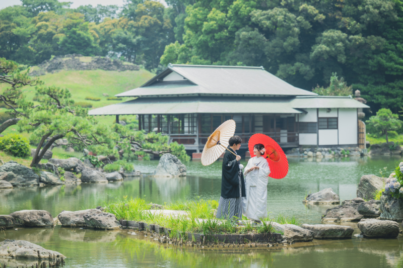 【6/16、19、25、26限定】4組様限定!5大特典付き✨和装弐点プラン(清澄庭園+スタジオで撮影)新婦様和装2着