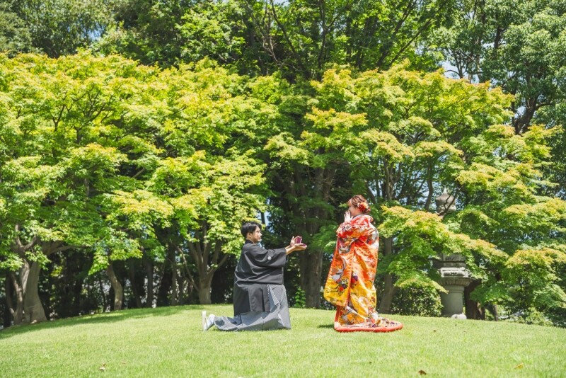 【7/1~8/16】特典付き!summerキャンペーン✨清澄庭園で撮影♡『壱点プラン』 和装1着/データ130枚納品