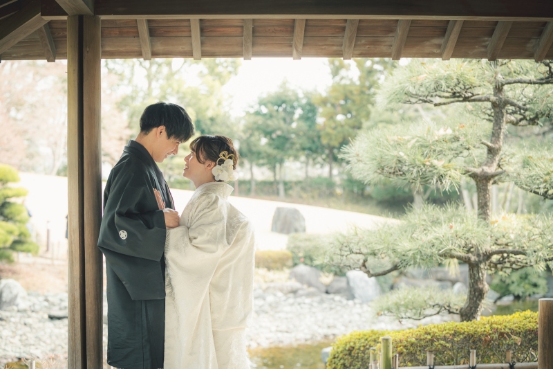 【2/15までの土日祝限定】早割22,000円OFF価格✨　花畑記念庭園＋スタジオ♡『弐点プラン』　和装2着／データ230枚納品