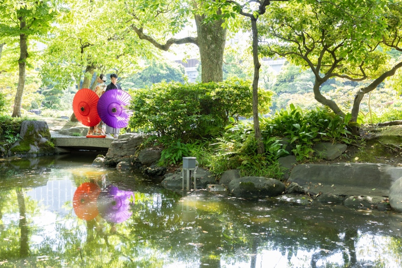 【7/1~8/16】特典付き!サマーキャンペーン✨旧安田庭園で撮影♡『壱点プラン』 データ130枚