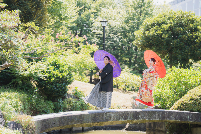 【７月限定・早割】平日68,000円★　ウェルカムボード付き✨日本庭園で撮影♡『和装１着プラン』　和装1着／データ100枚納品