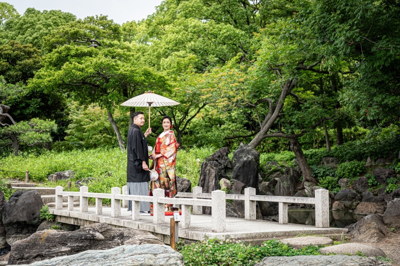 【7月枠残りわずか・8/16まで限定】特典付き!サマーキャンペーン✨和装弐点プラン(清澄庭園+スタジオ)新婦2着/データ230枚