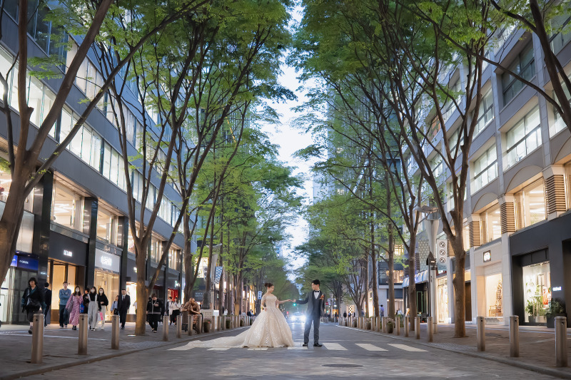 【6月土日祝限定】新緑CP・ウェルカムボード付き✨花畑記念庭園＋東京駅『和洋弐点プラン』衣装各２着／データ210枚
