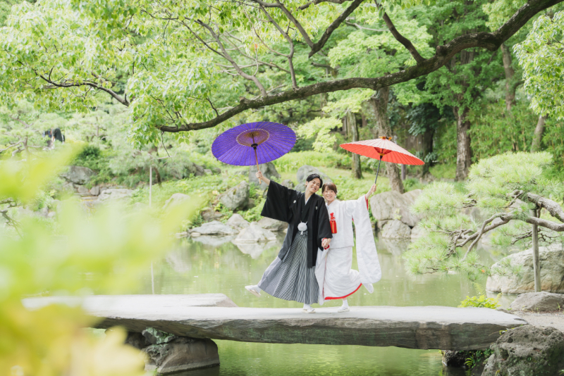 【７月限定・早割】平日68,000円★　ウェルカムボード付き✨日本庭園で撮影♡『和装１着プラン』　和装1着／データ100枚納品