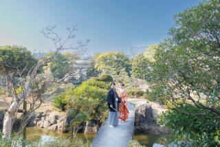 【2/15までの平日限定】早割22,000円OFF価格✨　旧安田庭園＋スタジオ撮影♡『弐点プラン』　和装2着／データ230枚納品