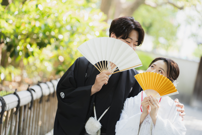 【平日・5月限定】ロケ&times;スタ和洋プラン✨旧安田庭園（和）&times;スタジオ（洋）和洋各1着／データ150枚／新婦ヘアメイク込
