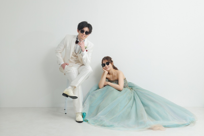 【平日・6月限定】ロケ&times;スタ和洋プラン✨旧安田庭園（和）&times;スタジオ（洋）和洋各1着／データ150枚／新婦ヘアメイク込