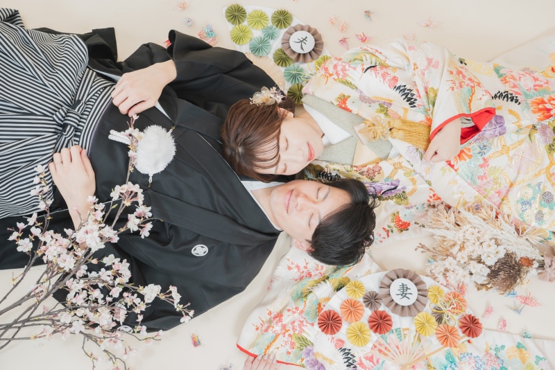 【4/6～5/10平日限定】新緑CP・ウェルカムボード付き✨浅草＋スタジオで撮影♡『弐点プラン』　新婦2着／データ230枚納品