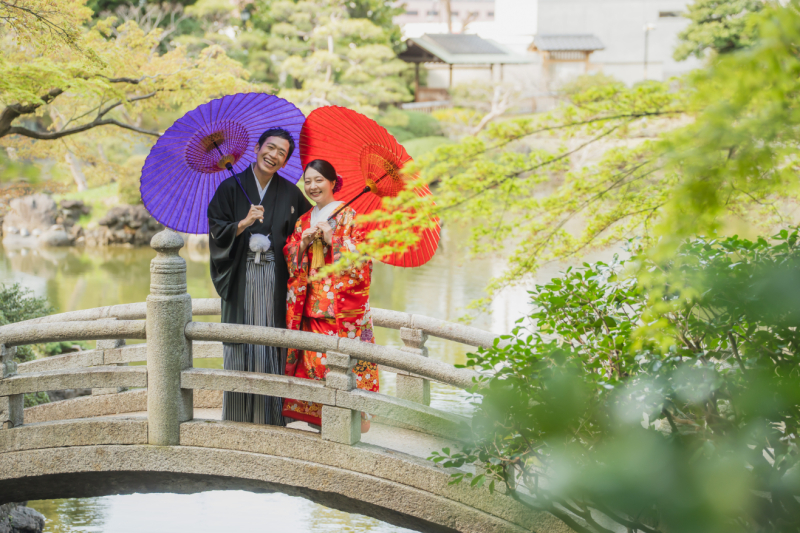 【7/1~8/16】特典付き!サマーキャンペーン✨旧安田庭園で撮影♡『壱点プラン』 データ130枚