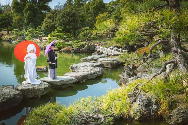 【1/4~1/15の撮影限定】 庭園+スタジオ撮影♡平日68,000円の『お年玉プラン』 衣裳2着+データ150枚