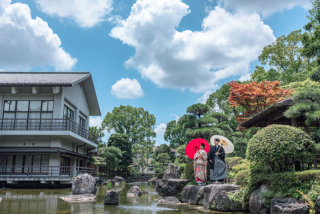 【2/15までの土日祝限定】早割22,000円OFF価格✨　花畑記念庭園＋スタジオ♡『弐点プラン』　和装2着／データ230枚納品