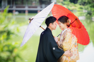 【10/14、15、17、30限定】清澄庭園+スタジオで撮影♡『68,000円プラン』 衣裳2着/新婦ヘアメイク/データ150枚