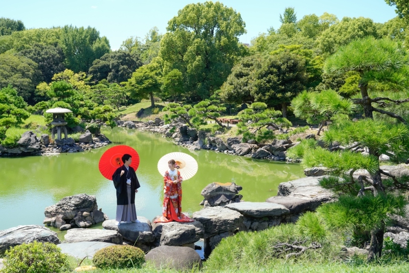 【7/1~8/16】特典付き summerキャンペーン✨清澄庭園+スタジオで撮影♡『弐点プラン』和装2着