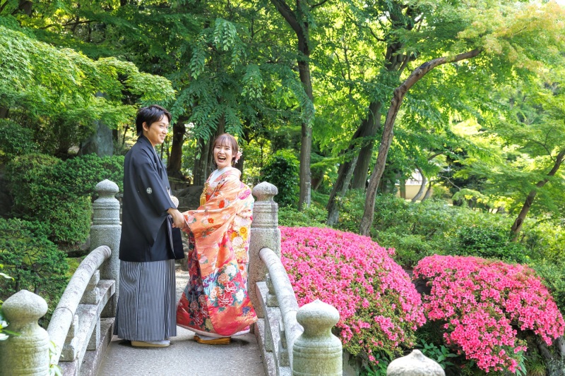 【5/18・19・21・22　限定★83,000円】ウェルカムボード付き✨旧安田庭園『壱点プラン』　和装1着／データ130枚納品