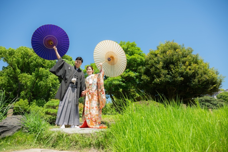 【7/1・2・9限定】3組様限定!特典付き✨和装弐点プラン(清澄庭園+スタジオで撮影)新婦様和装2着/データ230枚