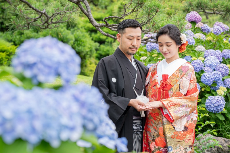 【6月限定】5大特典付き！紫陽花キャンペーン✨清澄庭園＋スタジオで撮影♡『弐点プラン』和装2着／データ230枚