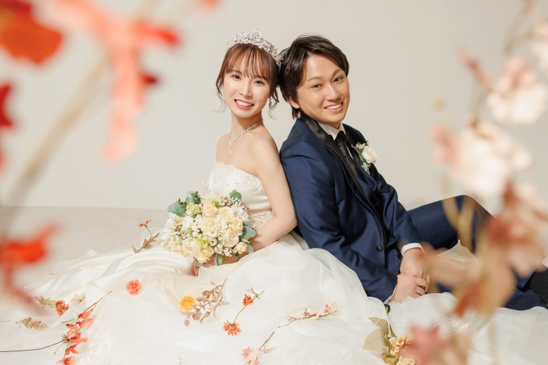 【平日・４月限定】ロケ&times;スタ和洋プラン✨旧安田庭園（和）&times;スタジオ（洋）和洋各1着／データ150枚／新婦ヘアメイク込