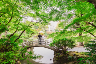 ≪9/1～10/30撮影平日限定≫特典付き！旧安田庭園＋スタジオ『和装弐点プラン』99,000円／和装2着／追加料金なしで安心♪