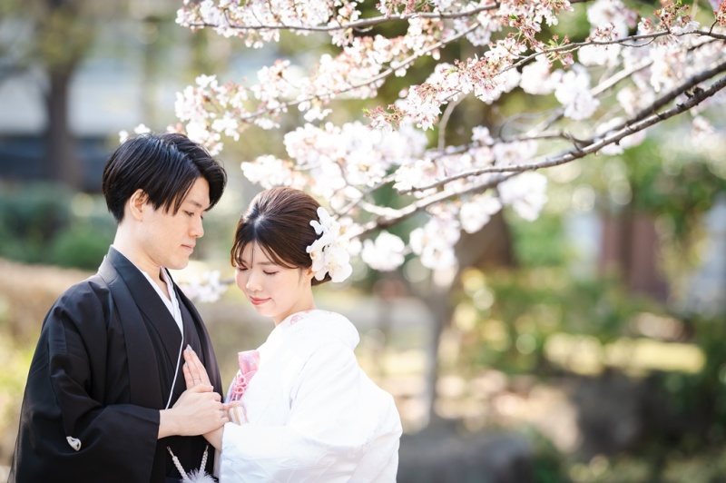 【3/26～4/10の平日限定】さくらと撮れる✨旧安田庭園＋横網町公園で撮影♡『壱点プラン』　和装1着／データ130枚納品