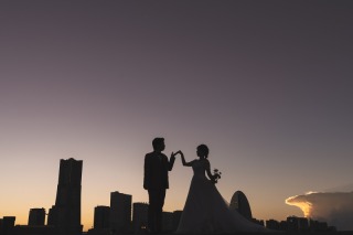 和洋弐点プラン『大さん橋のナイト撮影＆三渓園撮影』2か所ロケです！！