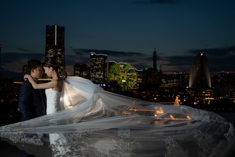 ベールをふわっとっ！！