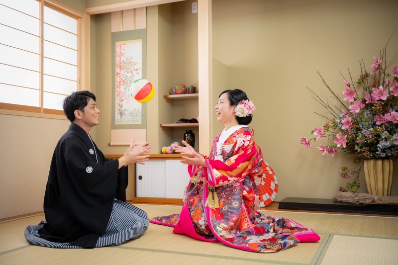 紙風船で遊んでみました☆ミ