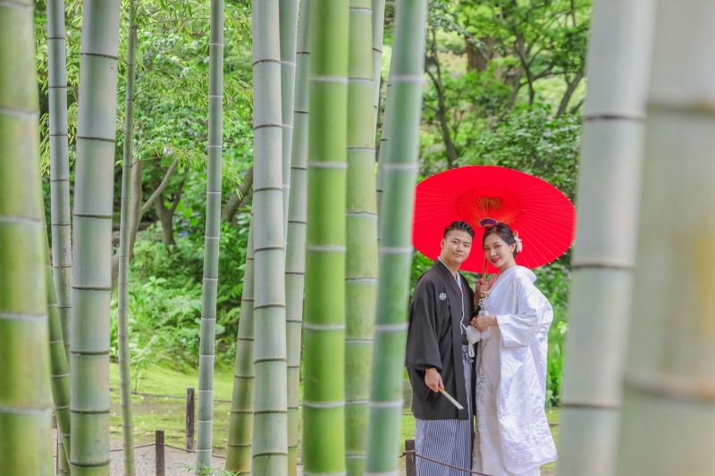 日本の和を表現する竹林での撮影！